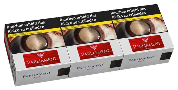 Parliament Red Zigaretten – 7XL-Stange mit 3x60 Stück im klassischen Rot-Design