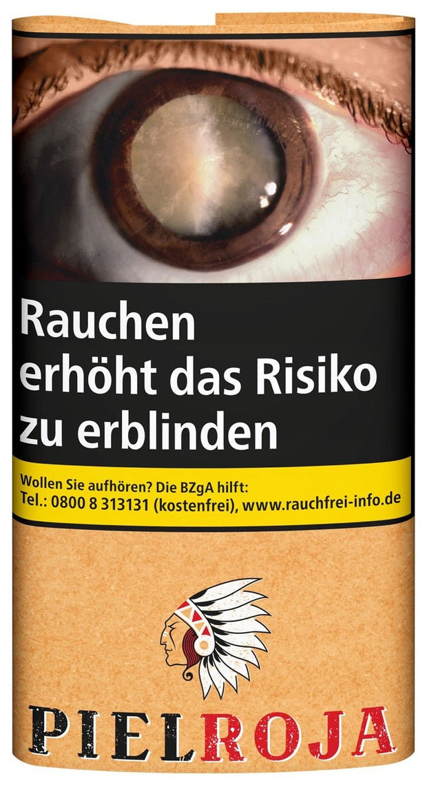 Pielroja Drehtabak 30g Pouch – kolumbianischer Feinschnitt zum Drehen, kräftig und vollwürzig im Geschmack