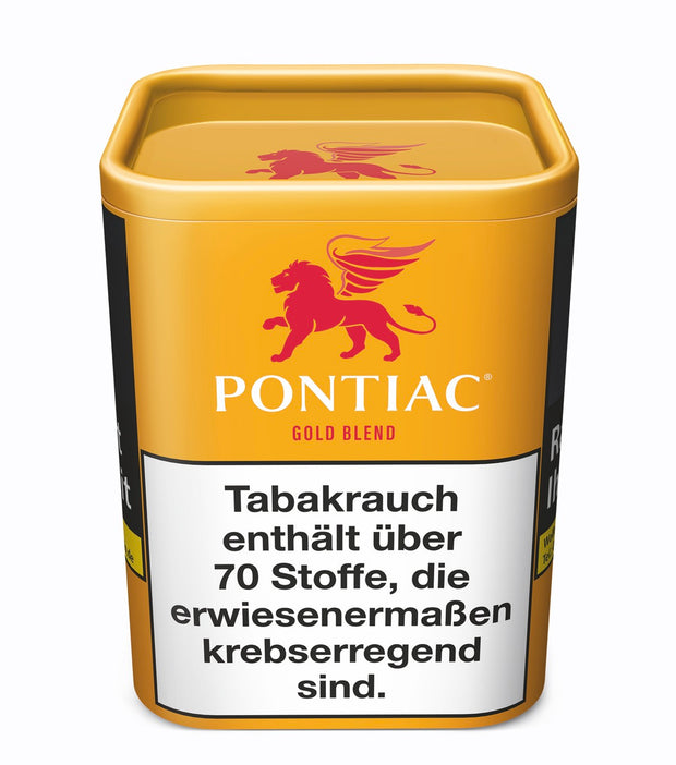 Pontiac Gold Blend Feinschnitt Tabak 120g – milder Zigarettentabak in der Rechteckdose zum Stopfen & Drehen