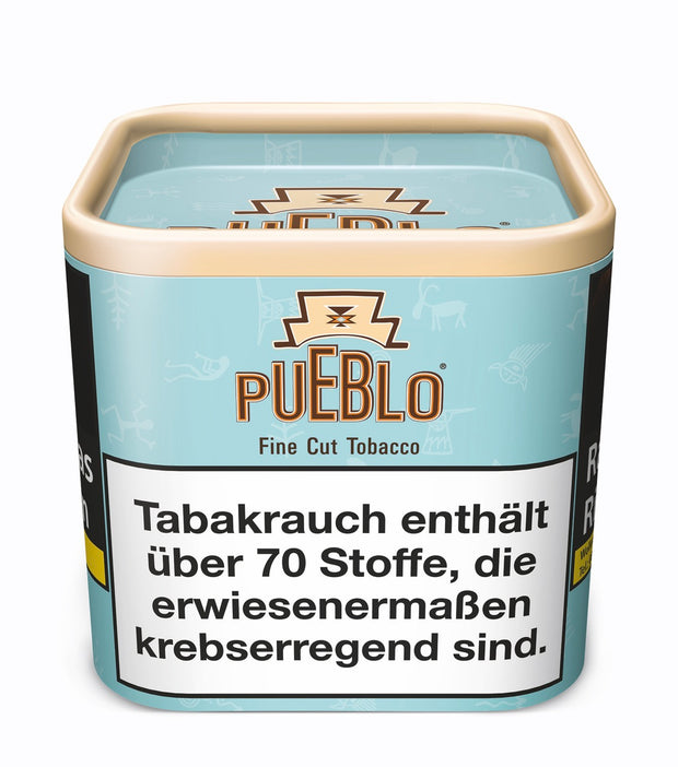 Pueblo Blue Drehtabak 100g Dose – milder Virginia-Tabak ohne Zusatzstoffe in nachhaltiger Verpackung mit Frischeschutz