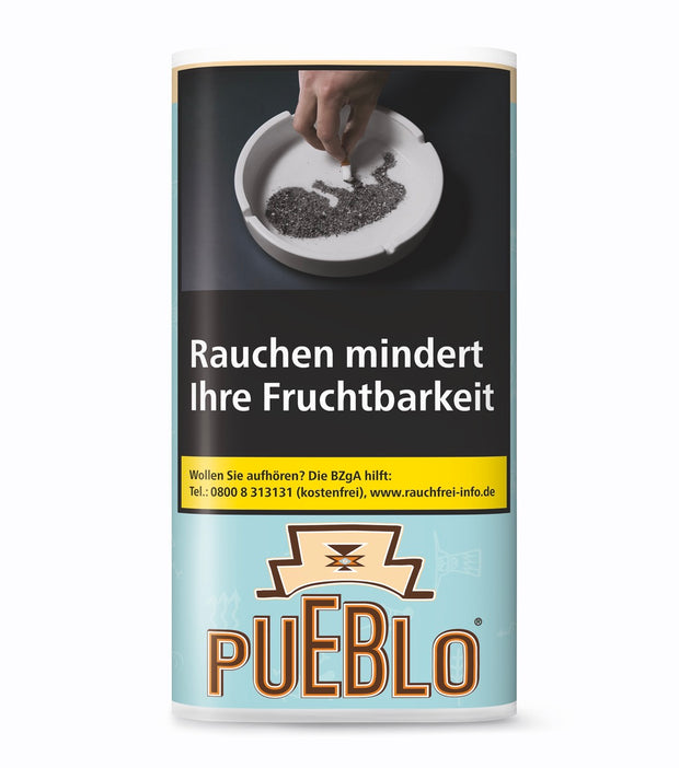 Pueblo Blue Drehtabak 30g Pouch – milder, natürlicher Feinschnitt-Tabak aus Virginia ohne Zusatzstoffe, ideal zum Drehen