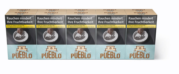 Pueblo Blue Zigaretten 10x20 Stück – ohne Zusatzstoffe, 6 mg Teer, 0,7 mg Nikotin, natürlicher Tabakgenuss von Pöschl.