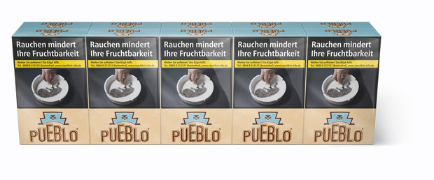 Pueblo Classic Zigaretten 10x20 Stück – ohne Zusatzstoffe, 10 mg Teer, 1,0 mg Nikotin. Kräftiger Tabak von Pöschl.