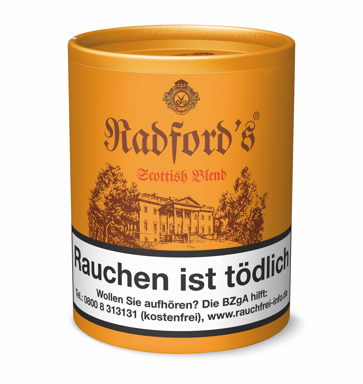 Radfords Scottish Blend Pfeifentabak – 200g Wild Cut Mischung mit süß-würzigem Aroma und Scotch Whisky Note für Pfeifenliebhaber.