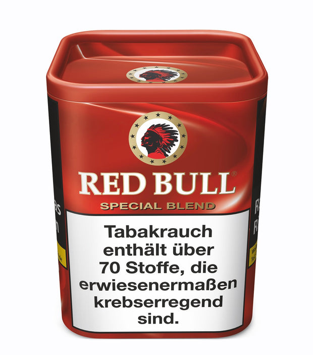 Red Bull Special Blend Feinschnitt Tabak 120g – Dose mit mittelbraunem American Blend Tabak, ideal zum Stopfen und Drehen