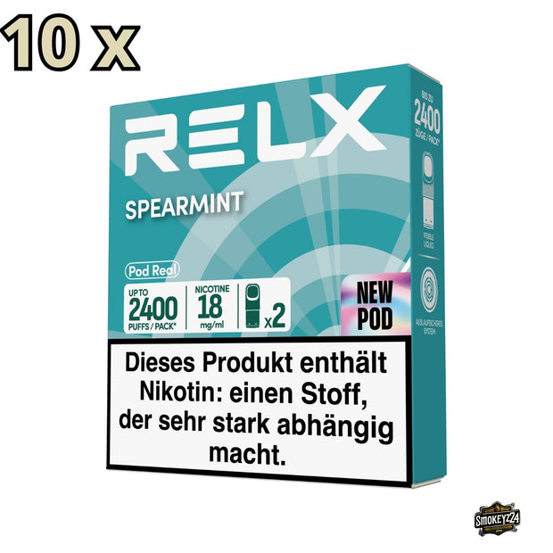 RELX Pod Real Spearmint 18mg 10x Sparpaket mit 20 Pods