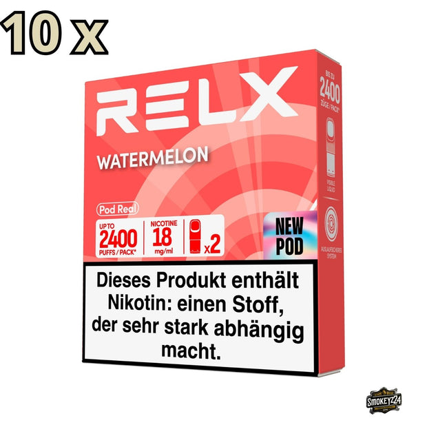 RELX Pod Real Watermelon 18mg 10x Sparpaket mit 20 Pods