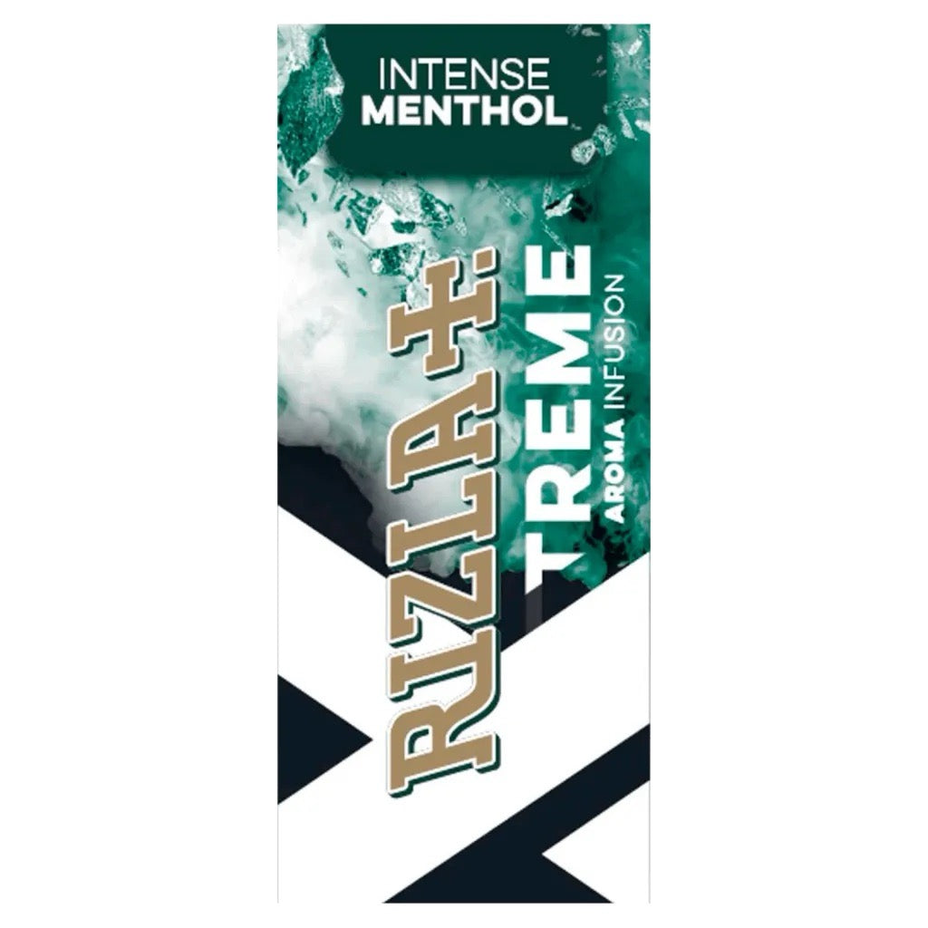 RIZLA Xtreme Intense Menthol Aromakarten, Anwendung für intensiven Menthol-Geschmack in Tabak oder Zigaretten