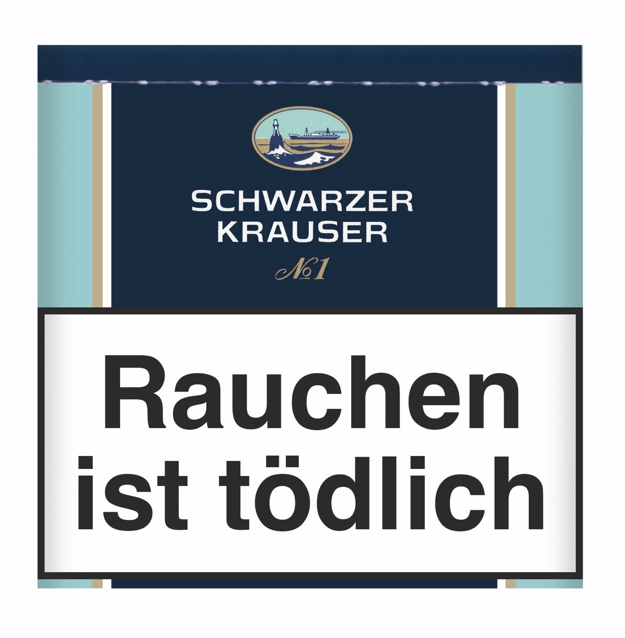 Schwarzer Krauser No.1 Drehtabak 61g Dose frontal – kräftiger, dunkler Tabak ohne Zusätze