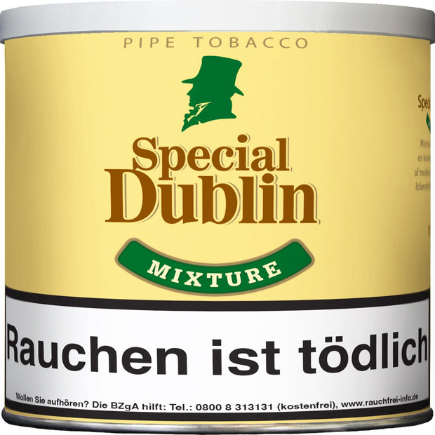 Special Dublin Mixture Pfeifentabak 200g Dose – milder Tabak mit Whiskey-Aroma, süß, aromatisch, dänische Qualität für Pfeifenraucher