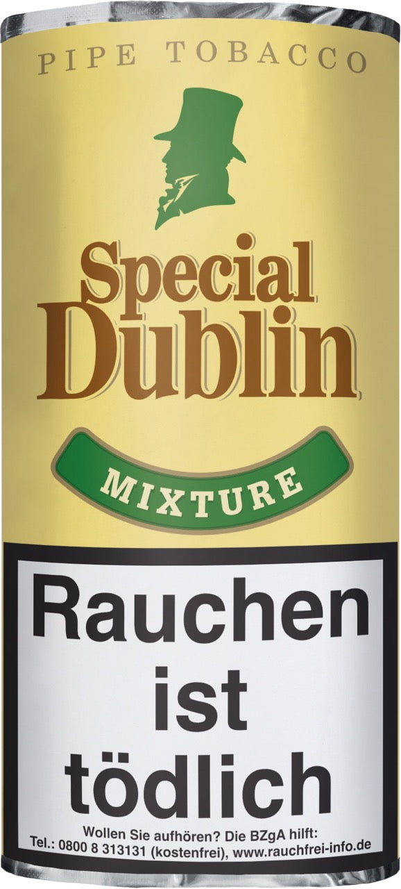 Special Dublin Pfeifentabak 100g Dose – Mischung aus Virginia und Black Cavendish mit mildem Whiskey-Aroma, dänische Qualität