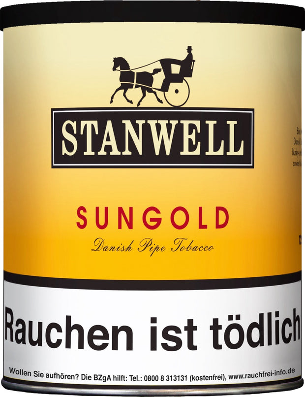 Stanwell Sungold Pfeifentabak 125g Dose – milder Tabak mit Vanille-Aroma, fruchtig und cremig, praktischer Vorrat für Genießer