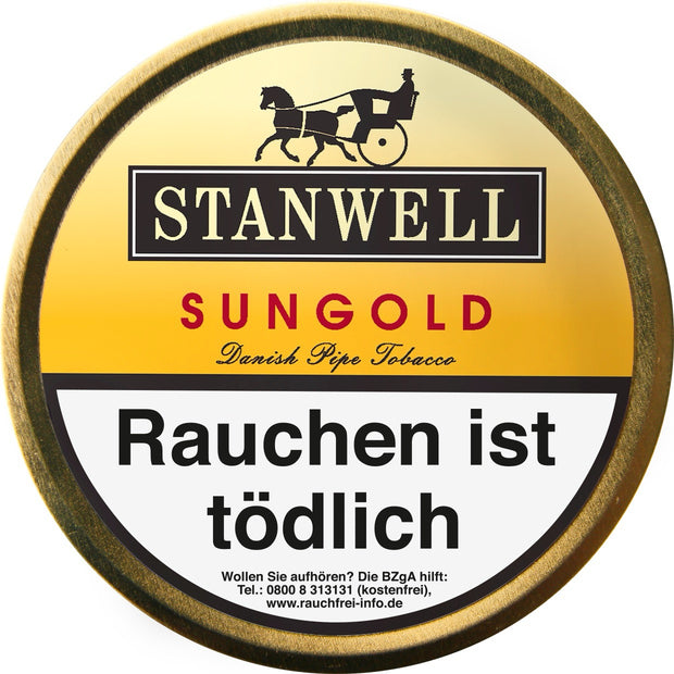 Stanwell Sungold Pfeifentabak 50g Dose – milde Mischung mit Vanille-Aroma, fruchtig-süß, cremig, ideal für Einsteiger und Genießer