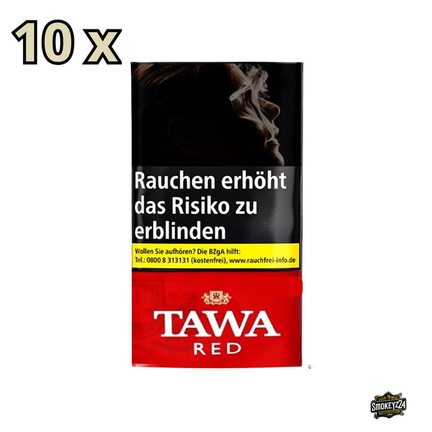 TAWA Red Drehtabak 10x40g Pouches Gebinde in roter Verpackung