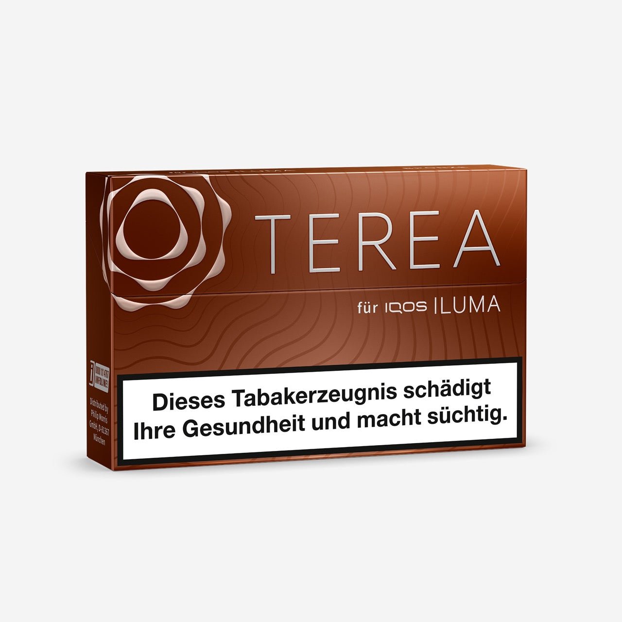 TEREA Bronze – geschlossene Verpackung leicht seitlich mit Branding