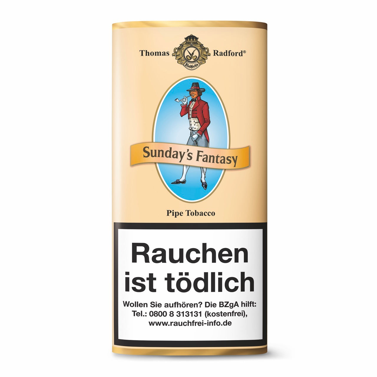Thomas Radford Sundays Fantasy Pfeifentabak – Luxusqualität mit handverlesenen Virginia-Tabaken, Black Cavendish und natürlichen Frucht-Aromen.