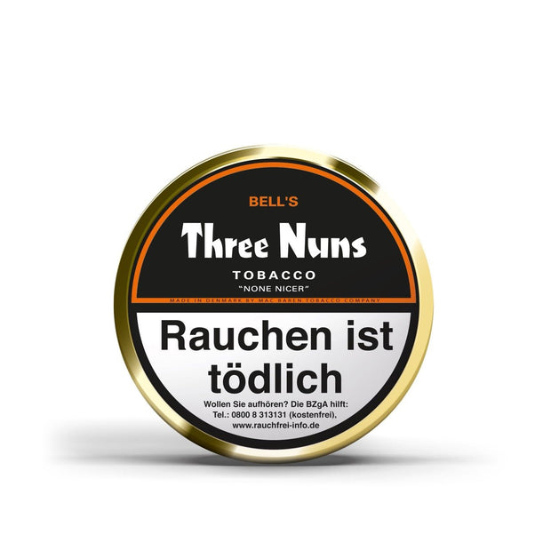 Three Nuns Non Nicer Pfeifentabak 50g Dose – Curly Cut Mischung aus Virginia und Kentucky, traditionell, aromatisch, legendär.