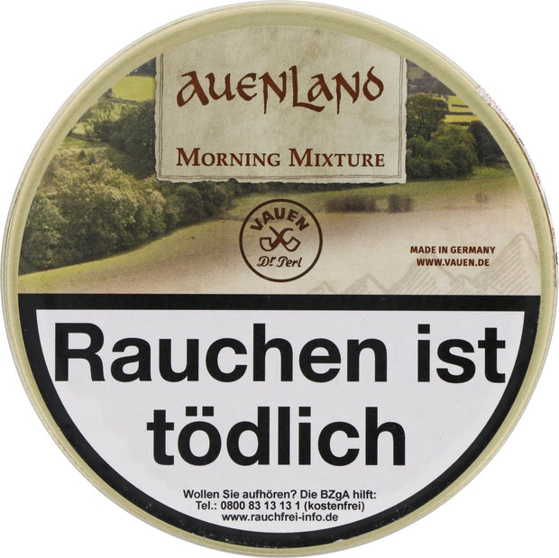 Vauen Auenland Morning Mixture Pfeifentabak 50g Dose, geschlossene Tabakdose, aromatische Mischung für den Morgen