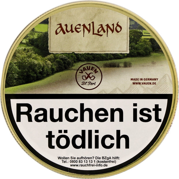 Vauen Auenland Pfeifentabak 50g Dose, ehemals The Shire, geschlossene Tabakdose, fruchtige Tabakmischung
