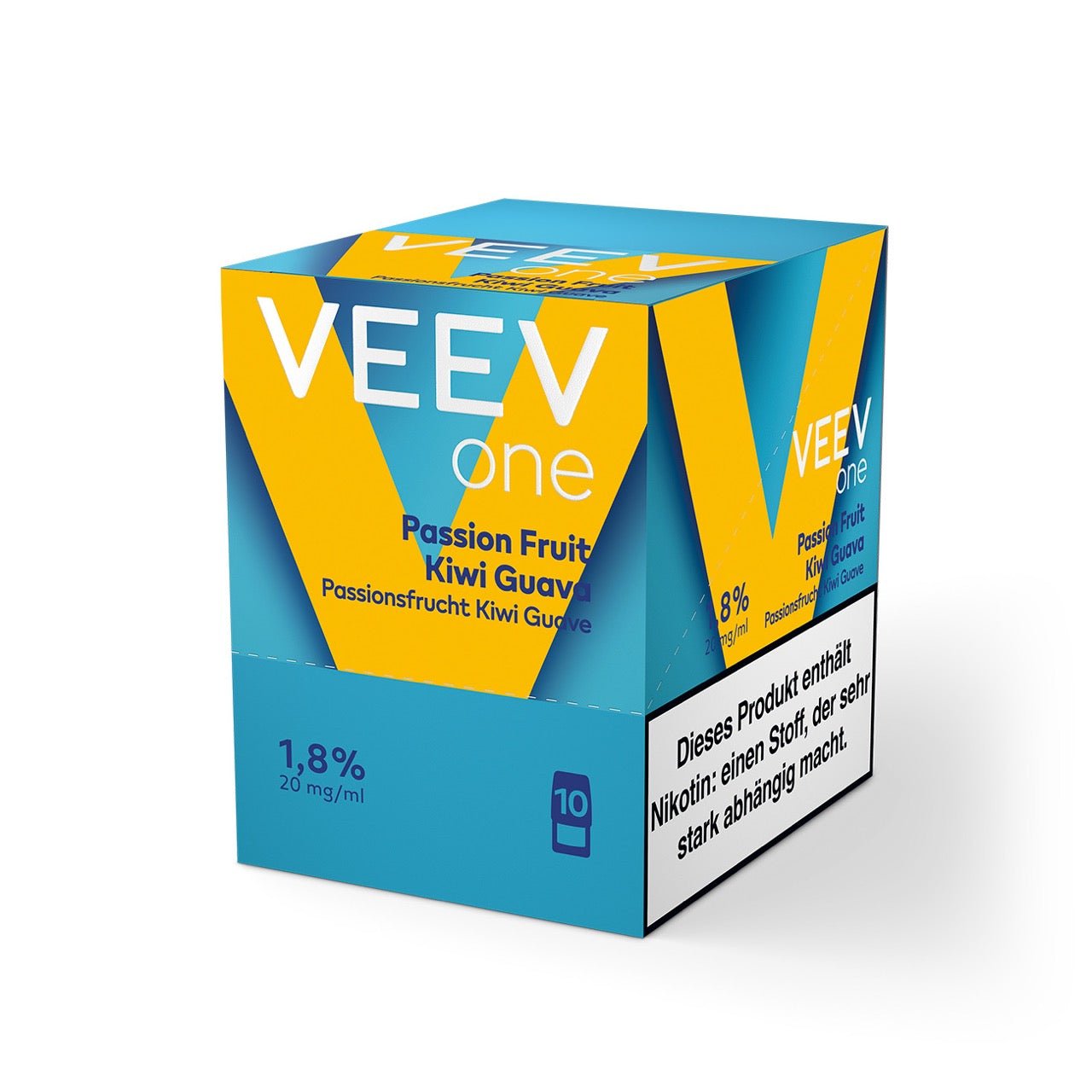 VEEV ONE Pods Passionsfruit Kiwi Guava – 5x2er Packung als Vorratsgebinde