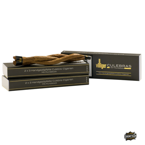 Villiger Culebras Classic – 6er-Pack, geflochtene Zigarren, Schachtel frontal