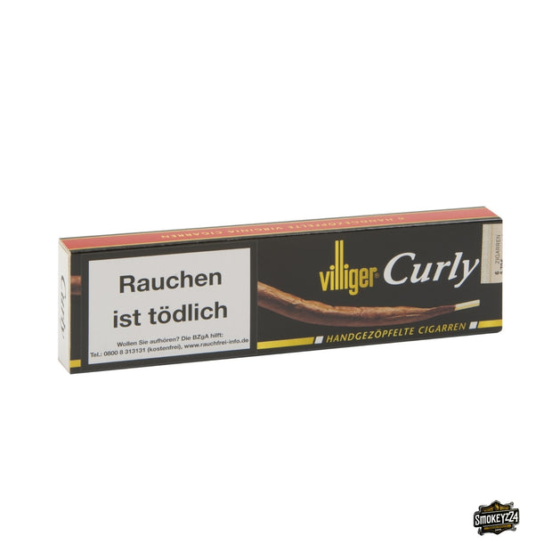 Villiger Curly Zigarren – 6er-Packung, Schachtel frontal