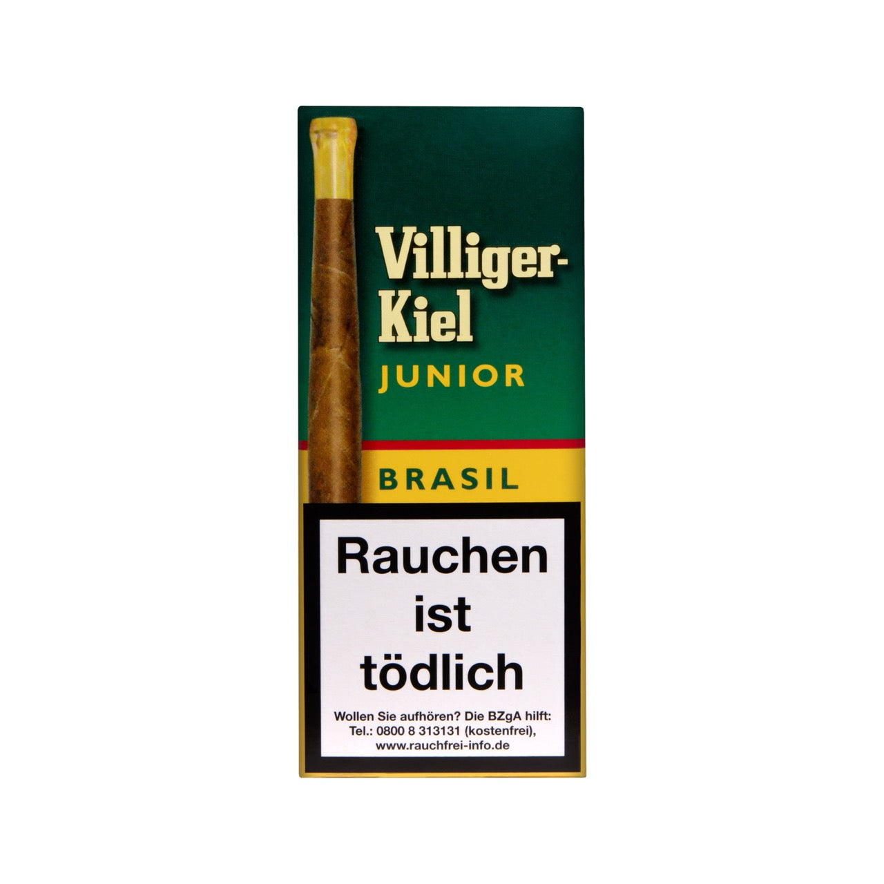 Villiger Kiel Junior Brasil Zigarren – 25er Packung, Schachtel frontal