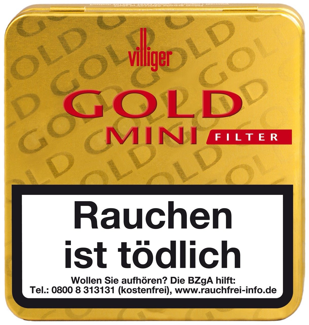 Villiger Gold Mini Cigarillos – 20er Packung, Schachtel frontal