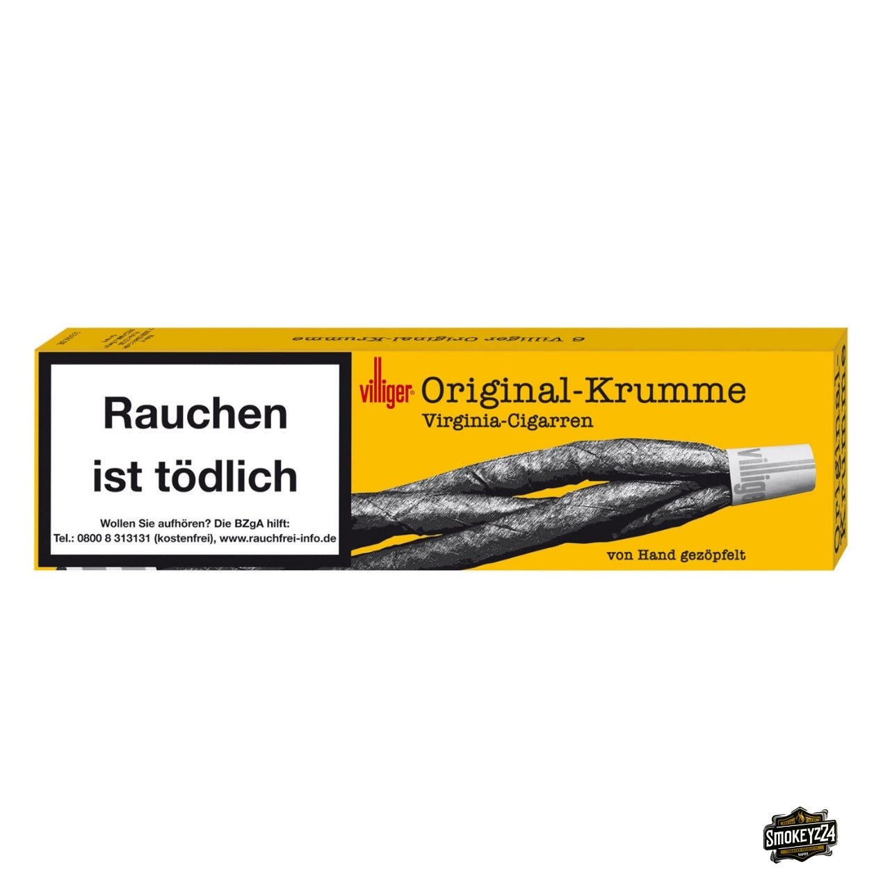 Villiger Original Krumme Zigarren – 6er Schachtel frontal
