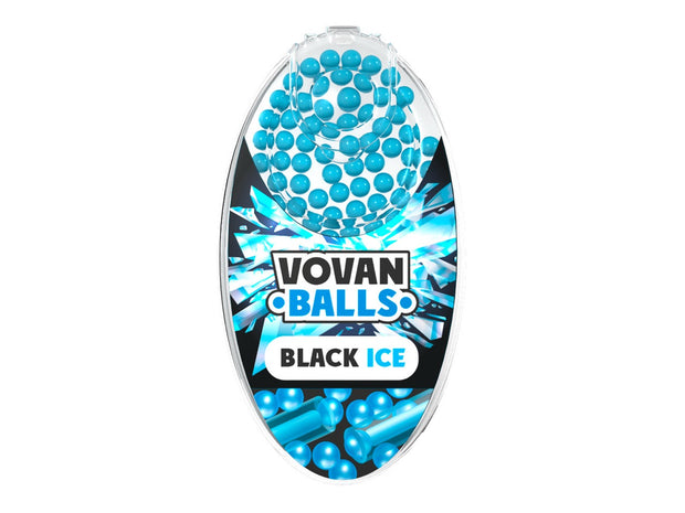 VOVAN Balls Aromakugeln Black Ice 100er Packung, schwarz-blaue Verpackung, Aromakapseln für Zigarettenfilter