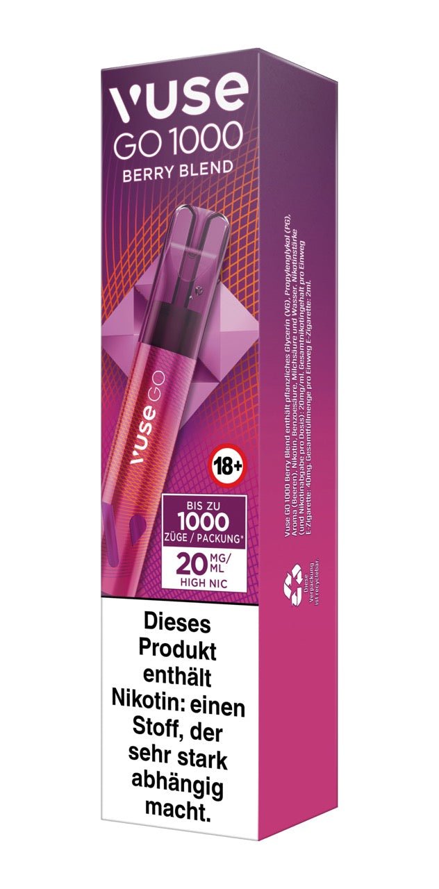 Vuse Go 1000 Berry Blend - Vape 20mg - Smokeyz24