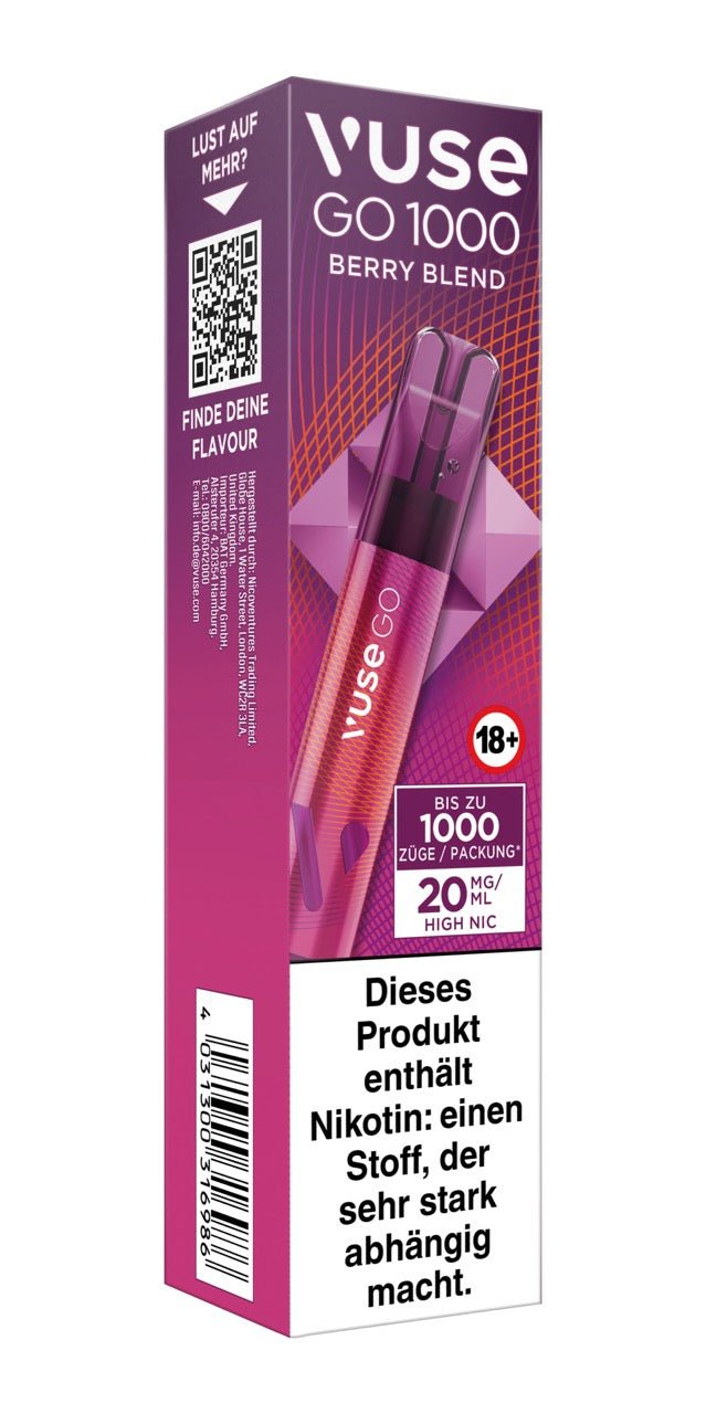 Vuse Go 1000 Berry Blend - Vape 20mg - Smokeyz24