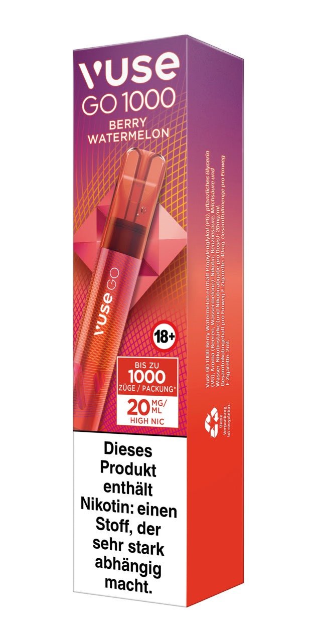 Vuse Go 1000 Berry Watermelon - Vape 20mg - Smokeyz24