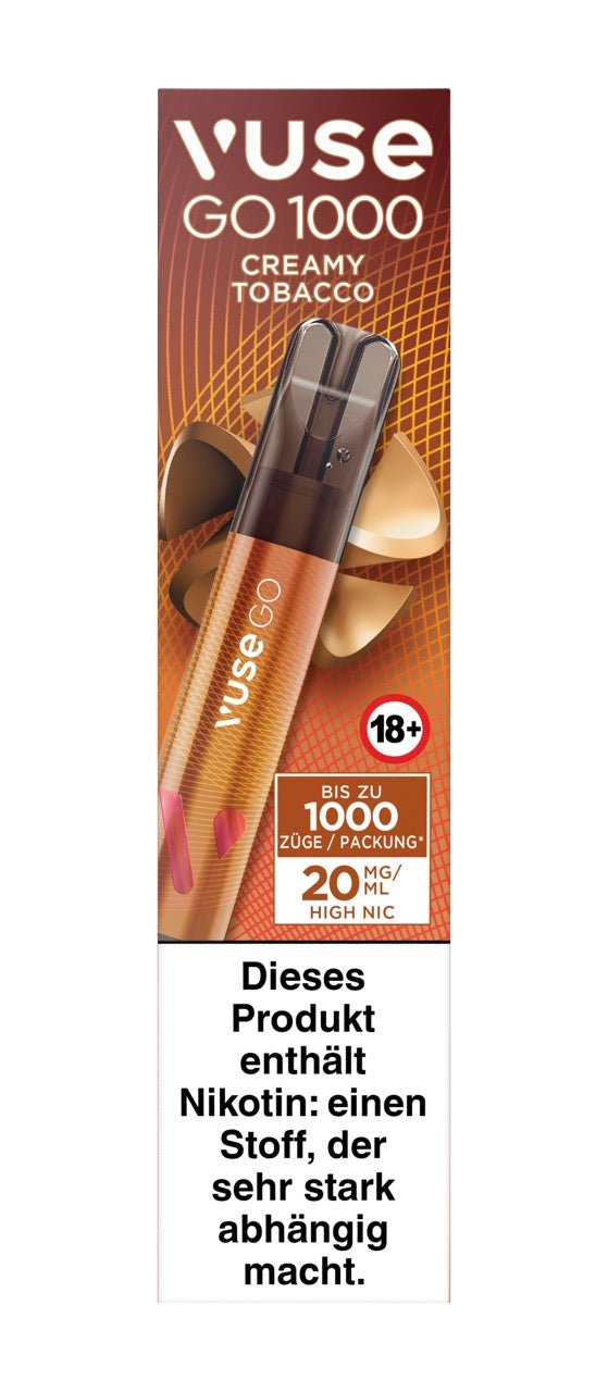 Vuse Go 1000 Creamy Tobacco - Vape 20mg - Smokeyz24