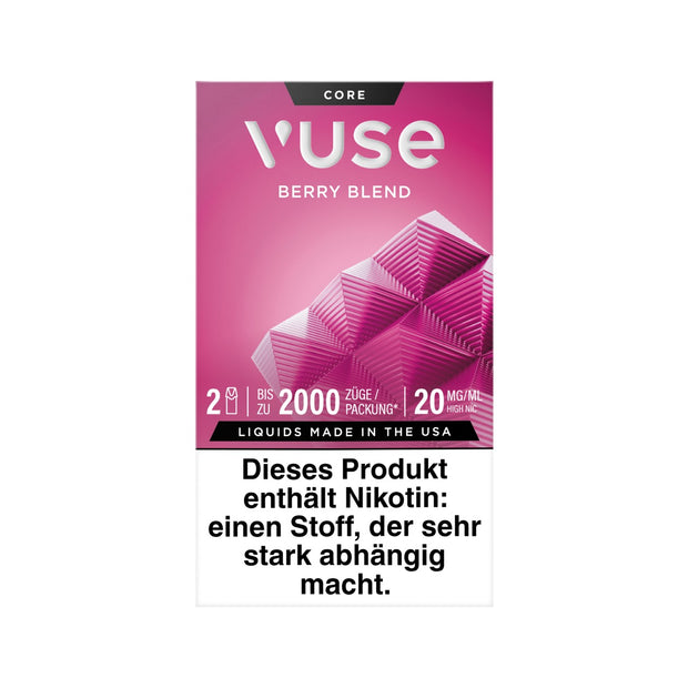 Vuse Pods Berry Blend 20mg neues Design 2024, Beerenmischung, 2er Pack, Frontansicht, Smokeyz24.de