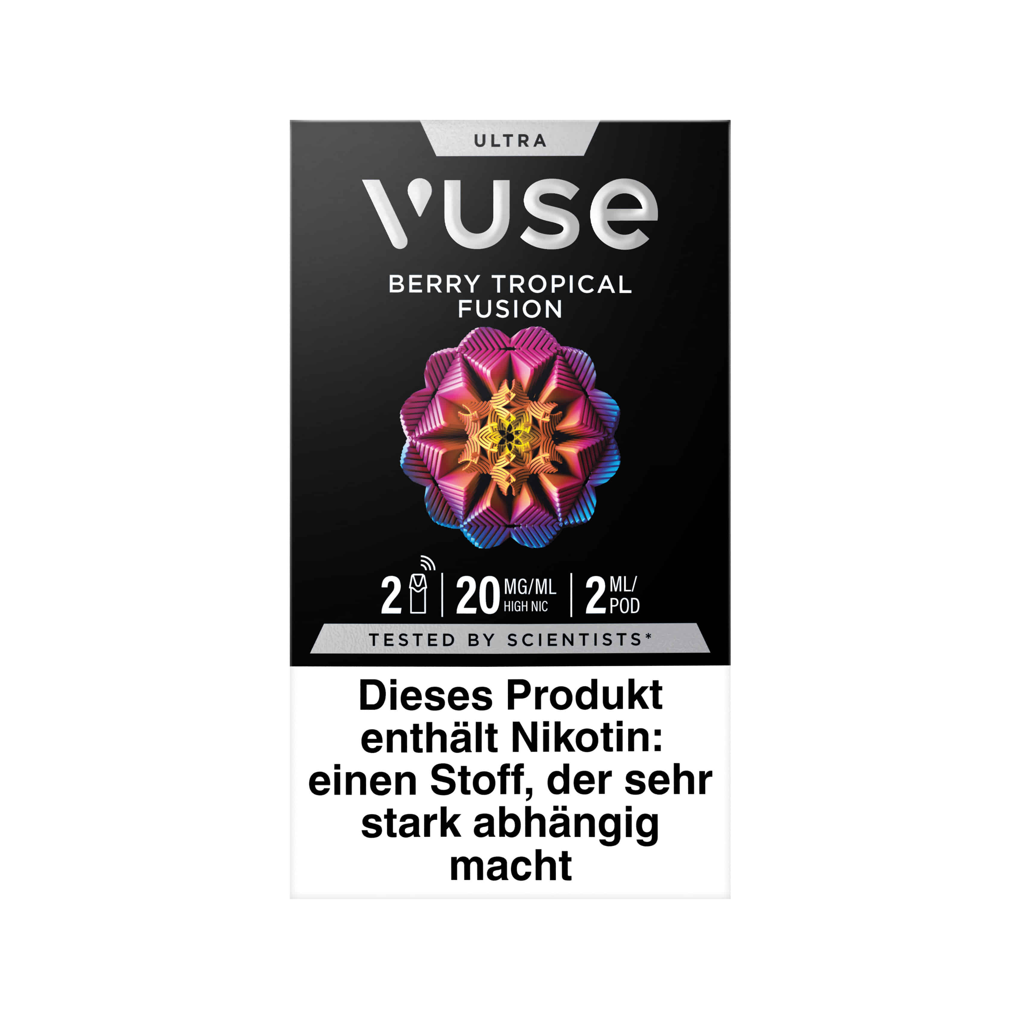 Vuse Ultra Pods Berry Tropical Fusion 20mg 2er Pack Frontansicht