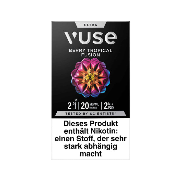 Vuse Ultra Pods Berry Tropical Fusion 20mg 2er Pack Frontansicht