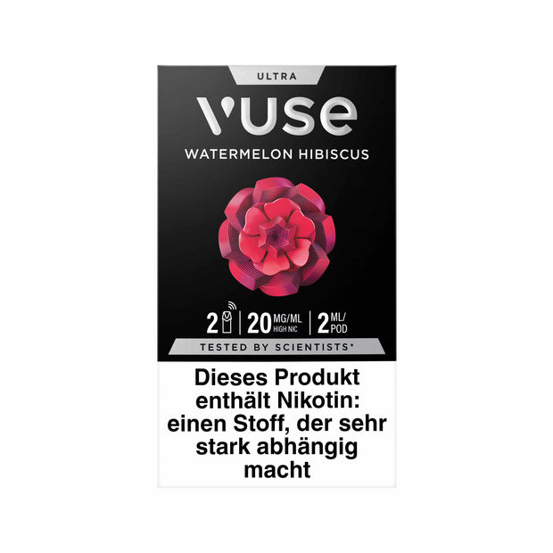 Vuse Ultra Pods Watermelon Hibiscus 20mg 2er Pack Frontansicht