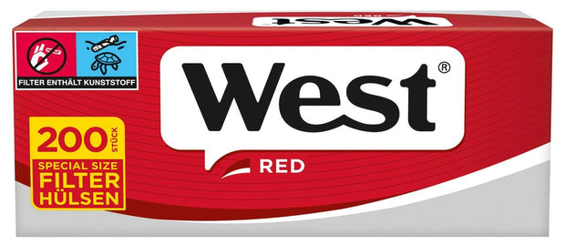 West Red Hülsen – 1x200 Stk. - Smokeyz24