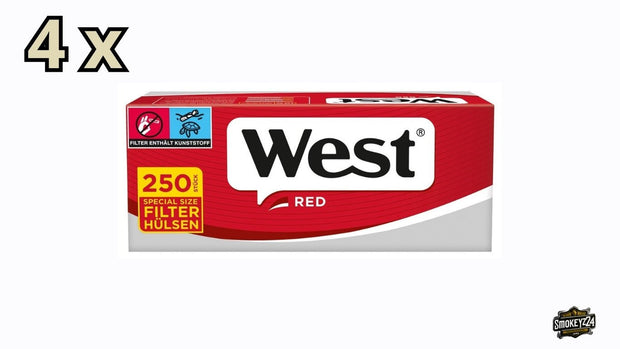 West Red Special Hülsen – Sparpaket 4x250 Stk. - Smokeyz24
