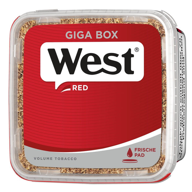 West Red Volumentabak - 160g Giga Box Stopftabak - Smokeyz24