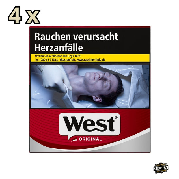 West Rot 4x40 Stück in Red Variante frontal fotografiert