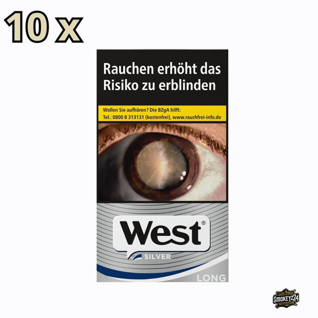 West Silver Long Zigaretten 100er - Stange 10x20 Stk. - Smokeyz24