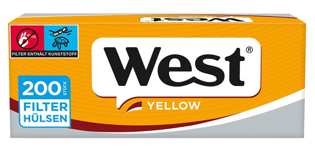 West Yellow Hülsen – 1x200 Stk. - Smokeyz24