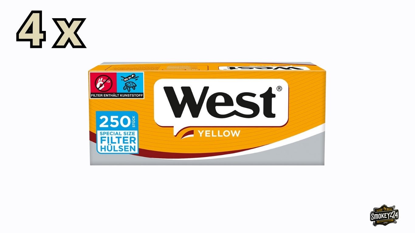 West Yellow Special Hülsen – Sparpaket 4x250 Stk. - Smokeyz24