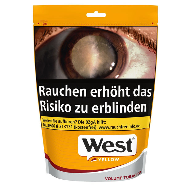 West Yellow Volumentabak - 85g Beutel Stopftabak gelb - Smokeyz24