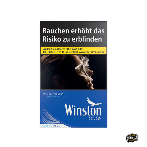 Winston Blue Longs Zigaretten Einzelpackung 28 Stück im 100er Blau Format