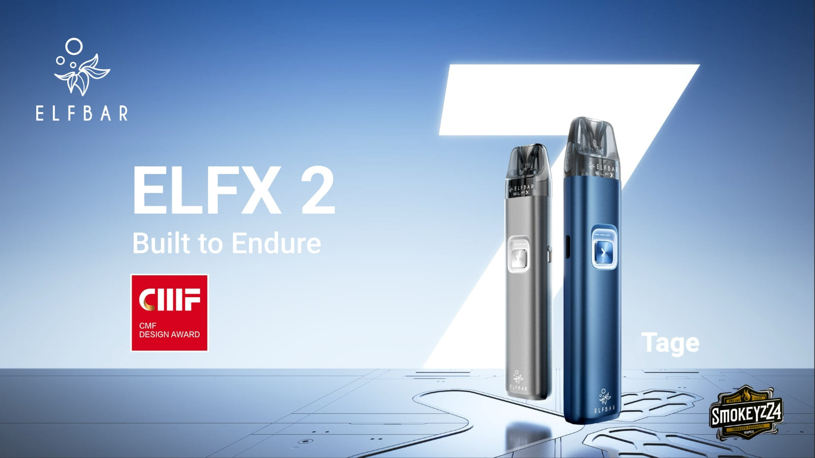 Elfbar ELFX 2 Refillable Pod Kit Blog Banner mit 1700 mAh Akku