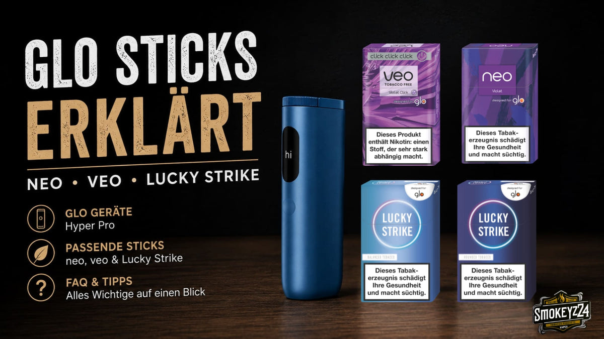 glo Sticks Ratgeber mit Hyper Pro, neo, veo und Lucky Strike for glo