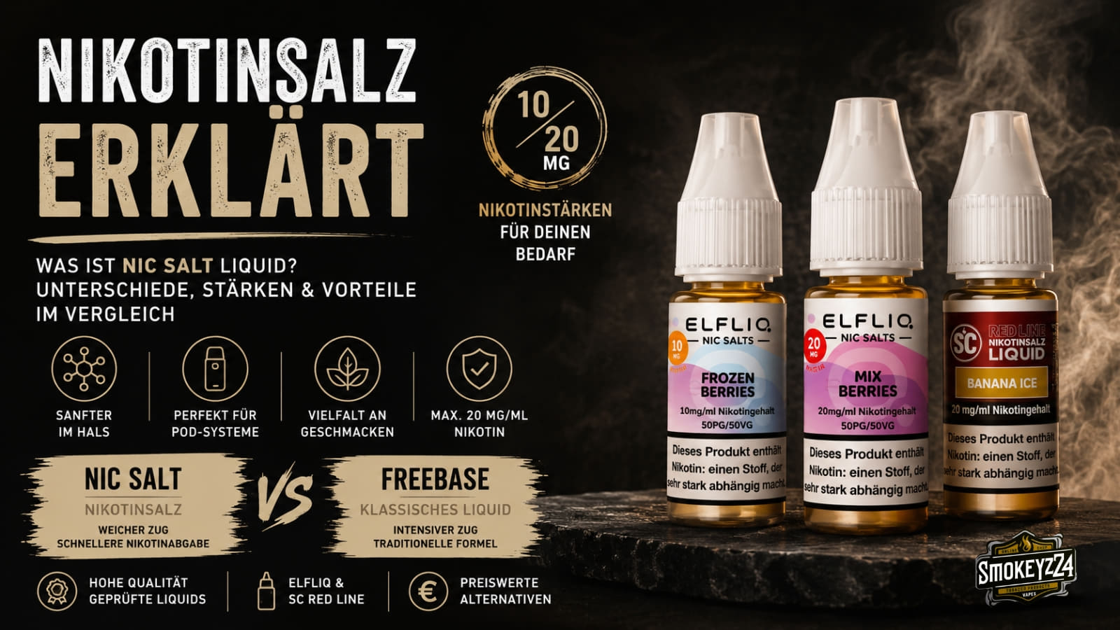 unterschied nikotin liquid und nikotinsalz Nikotinsalz erklärt